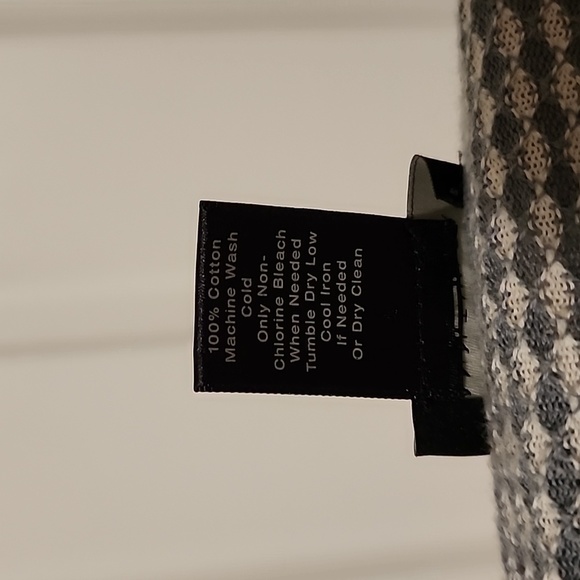 ANN Taylor Factory Teal and White Zippered Cardigan, Size Large - Picture 4 of 5